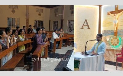 In the month of 'Anti-Drug Awareness', ICYM Central Council Mangalore Diocese performs adoration and prayer